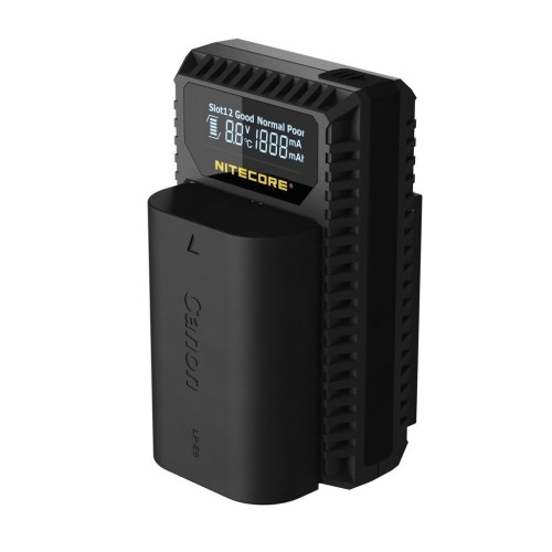 Зарядное устройство Nitecore UCN1 Dual Slot USB Charger для аккумуляторов LP-E6N/NH и LP-E8