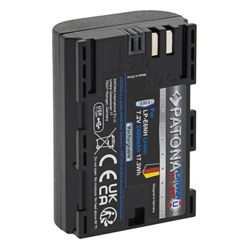 Аккумулятор Patona Platinum аналог Canon LP-E6NH с зарядкой по USB-C