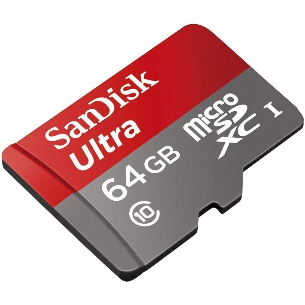 Карта памяти SanDisk Ultra microSDXC 64GB UHS-I U1 V10 A1, R 120 МБ/с