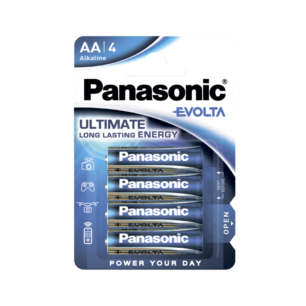 Батарейки Panasonic Evolta AA щелочные 4 шт