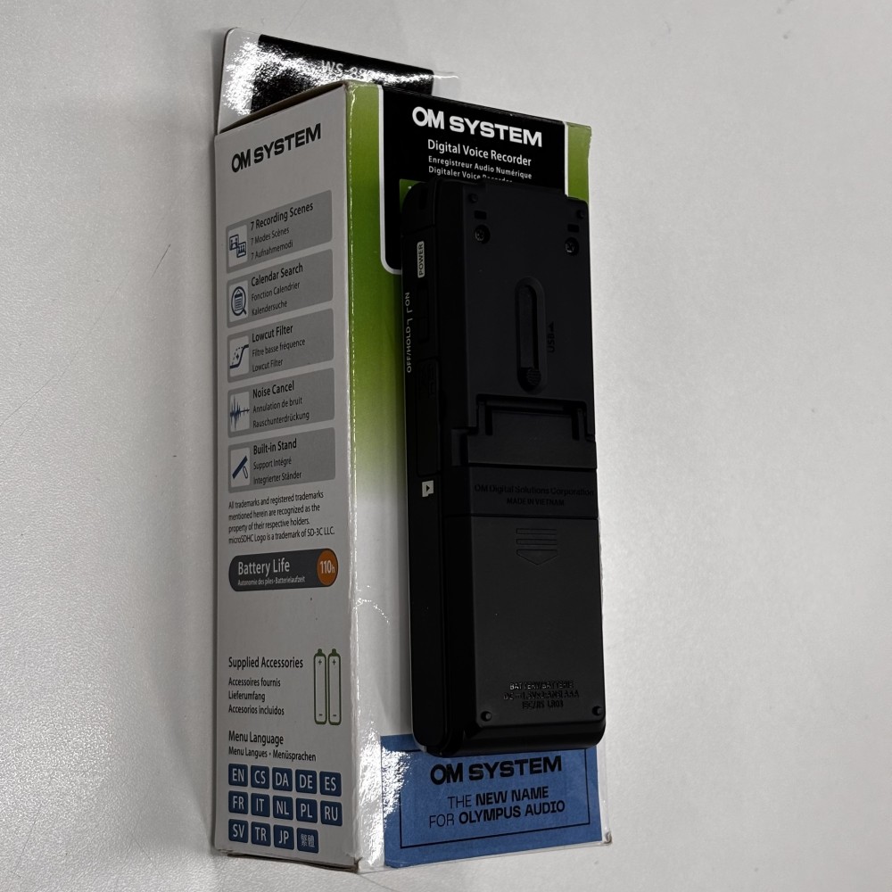 Диктофон OM System WS-882 (4GB) стерео серебристый (как новый)