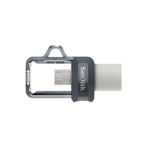 Флеш-накопитель SanDisk Ultra Dual Drive m3.0 USB-A/Micro B 256GB, R 130 МБ/с