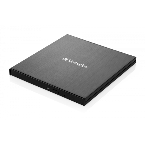 Привод внешний Verbatim Slimeline CD/DVD Writer USB 2.0 с адаптером на Type-C