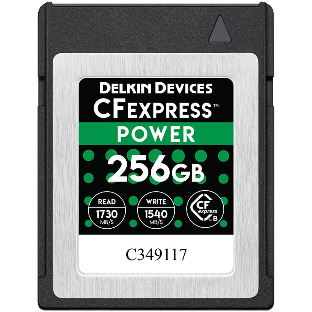 Карта памяти Delkin Devices Power CFexpress Type B 256GB, R/W 1730/1540 МБ/с