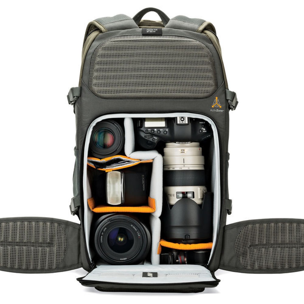 Рюкзак Lowepro Flipside Trek BP 450 AW серый/темно-зеленый