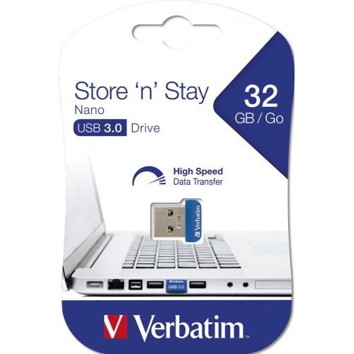 Флеш-накопитель Verbatim Store 'n' Stay Nano USB 3.2 Gen1 32GB