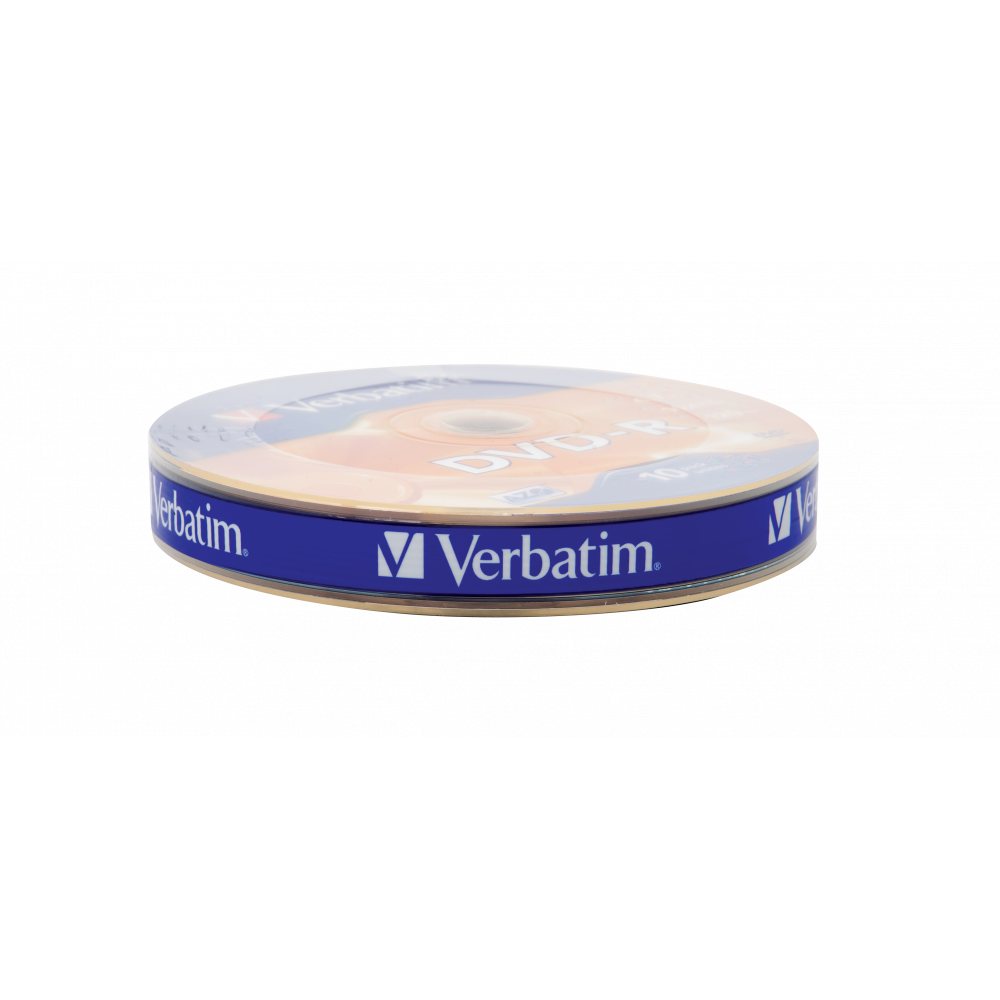 Оптический диск Verbatim DVD-R 4.7GB 16X AZO Matt Silver, Spindle, 10 шт