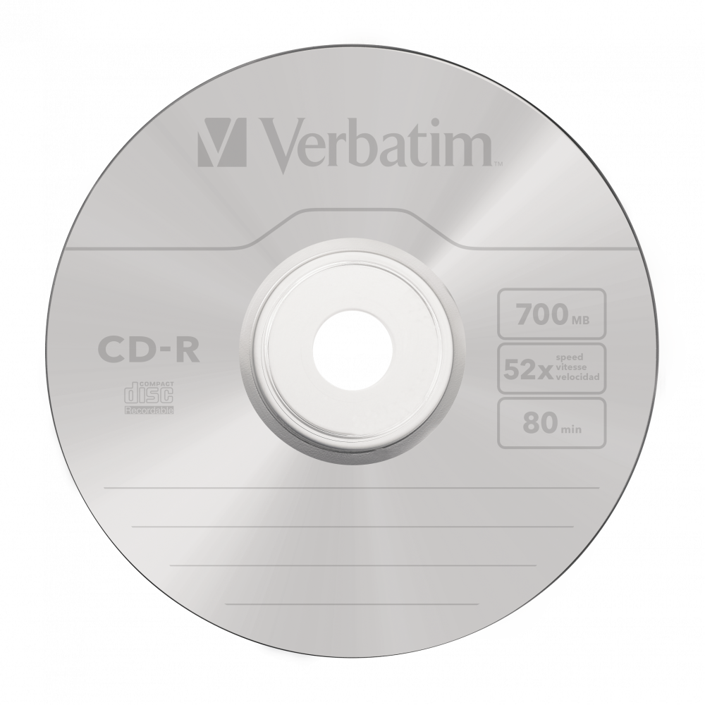 Оптический диск Verbatim CD-R 700MB 52X AZO Crystal, Spindle, 25 шт