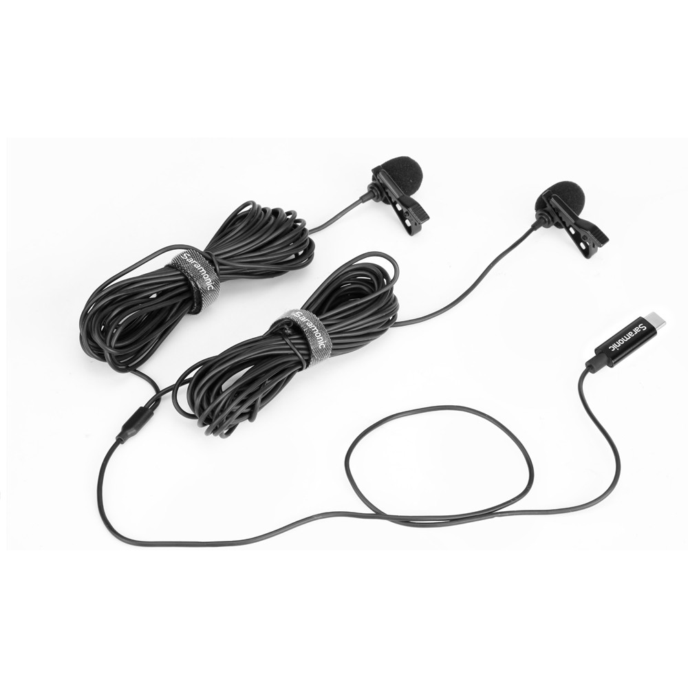 Микрофон петличный Saramonic LavMicro U3C двойной с кабелем 6 м, разъем Type-C