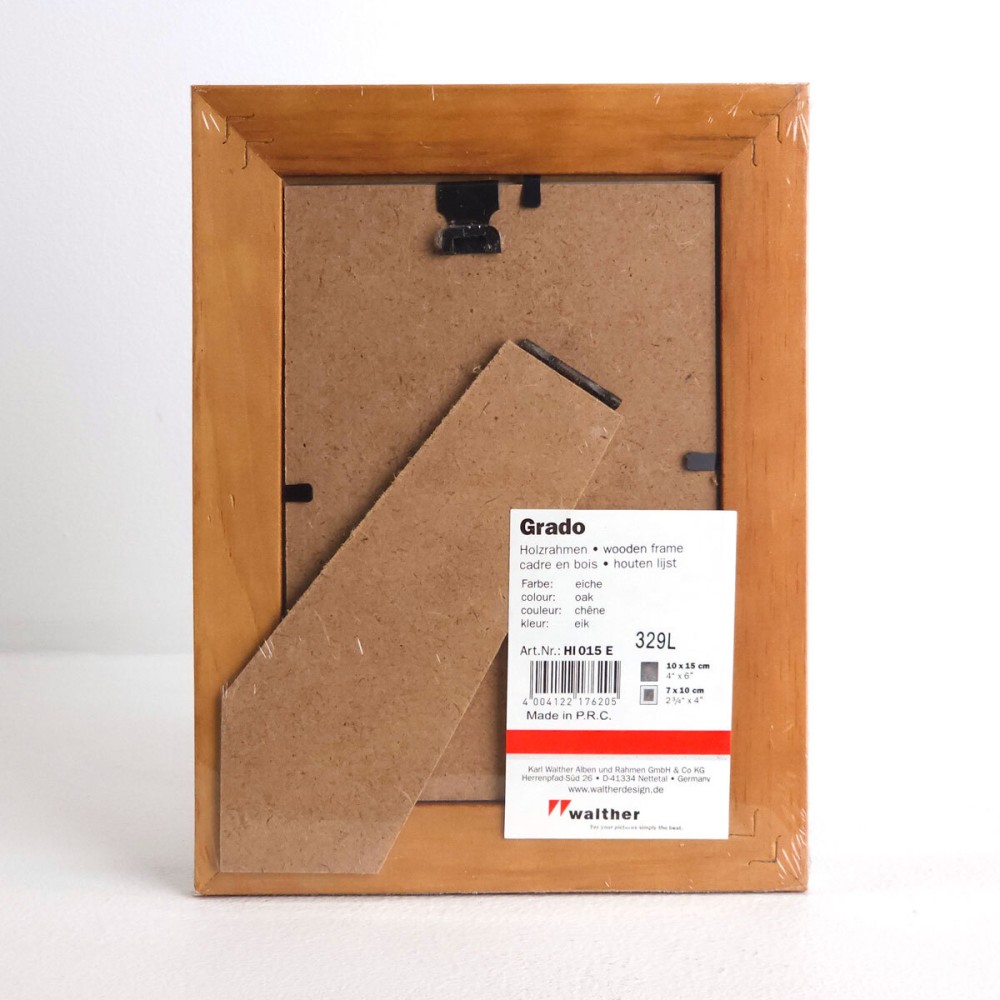 Фоторамка Walther Grado 10x15, дерево/стекло, дуб (HI 015 E)