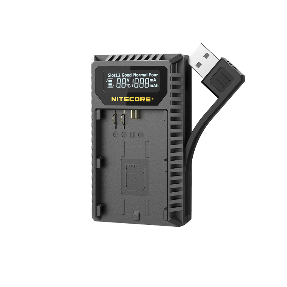 Зарядное устройство Nitecore UCN3 Dual Slot USB Charger для аккумуляторов LP-E6N/NH