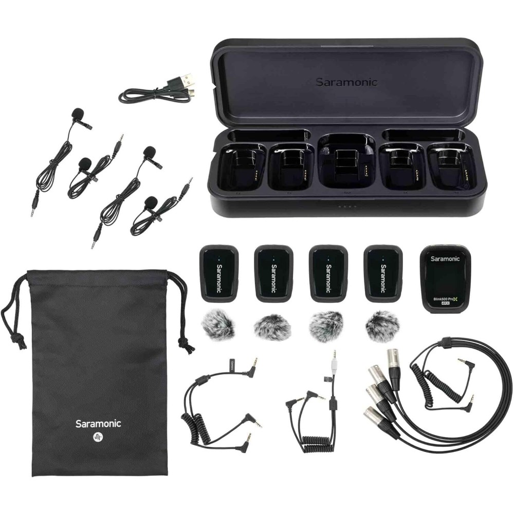 Радиосистема Saramonic Blink500 ProX B8 4TX+RX приемник + 4 передатчика, разъем 3,5 мм