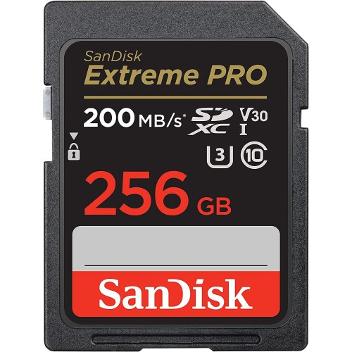 Карта памяти SanDisk Extreme Pro SDXC 256GB UHS-I U3 V30, R/W 200/140 МБ/с