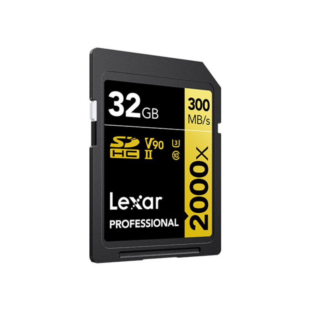 Карта памяти Lexar Professional 2000x Gold SDHC 32GB UHS-II U3 V90, R/W 300/260 МБ/с