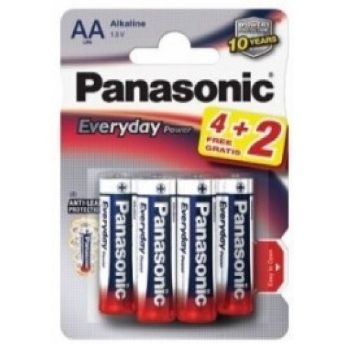 Батарейки Panasonic Everyday Power AA щелочные 6 шт