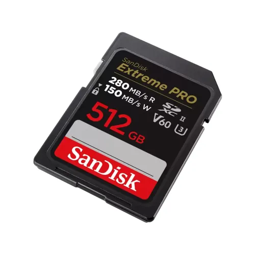 Карта памяти SanDisk Extreme Pro SDXC 512GB UHS-II U3 V60, R/W 280/150 МБ/с