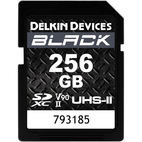 Карта памяти Delkin Devices Black SDXC 256GB UHS-II U3 V90, R/W 300/250 МБ/с