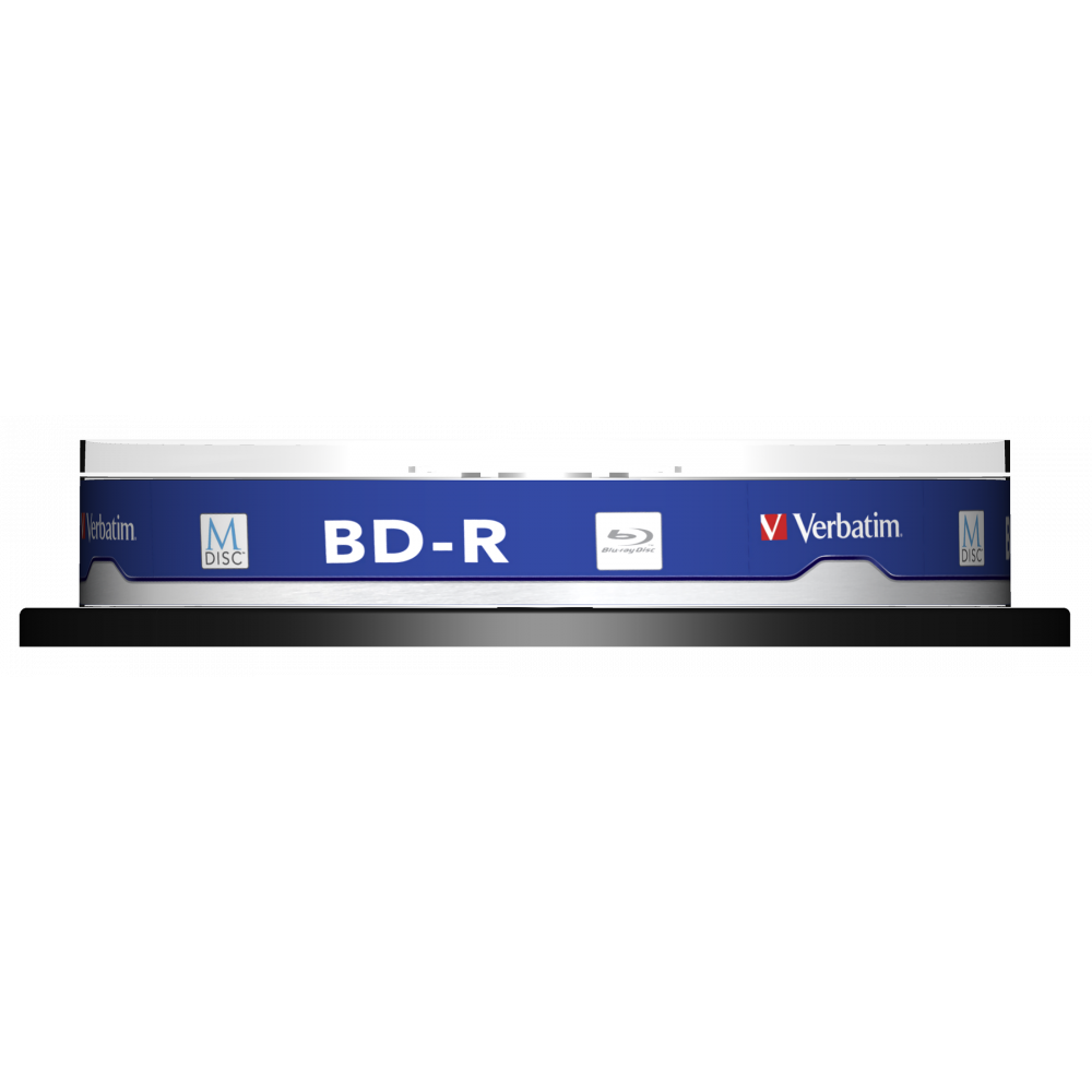 Оптический диск Verbatim BD-R 25GB 4X MDISC Lifetime archival Inkjet Printable, Spindle, 10 шт