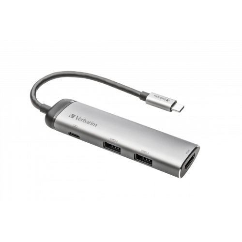 Многопортовый разветвитель Verbatim USB-C 2x USB 3.0/ HDMI