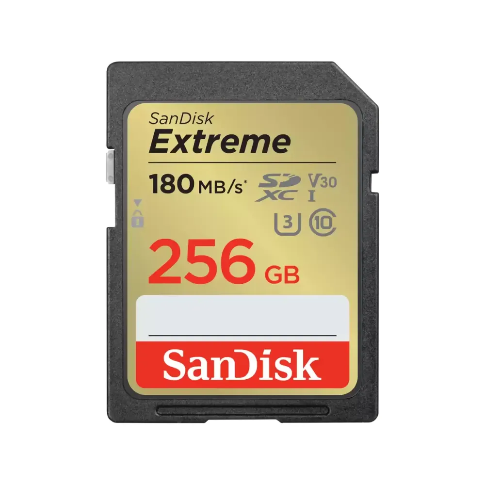 Карта памяти SanDisk Extreme SDXC 256GB UHS-I U3 V30, R/W 190/130 МБ/с