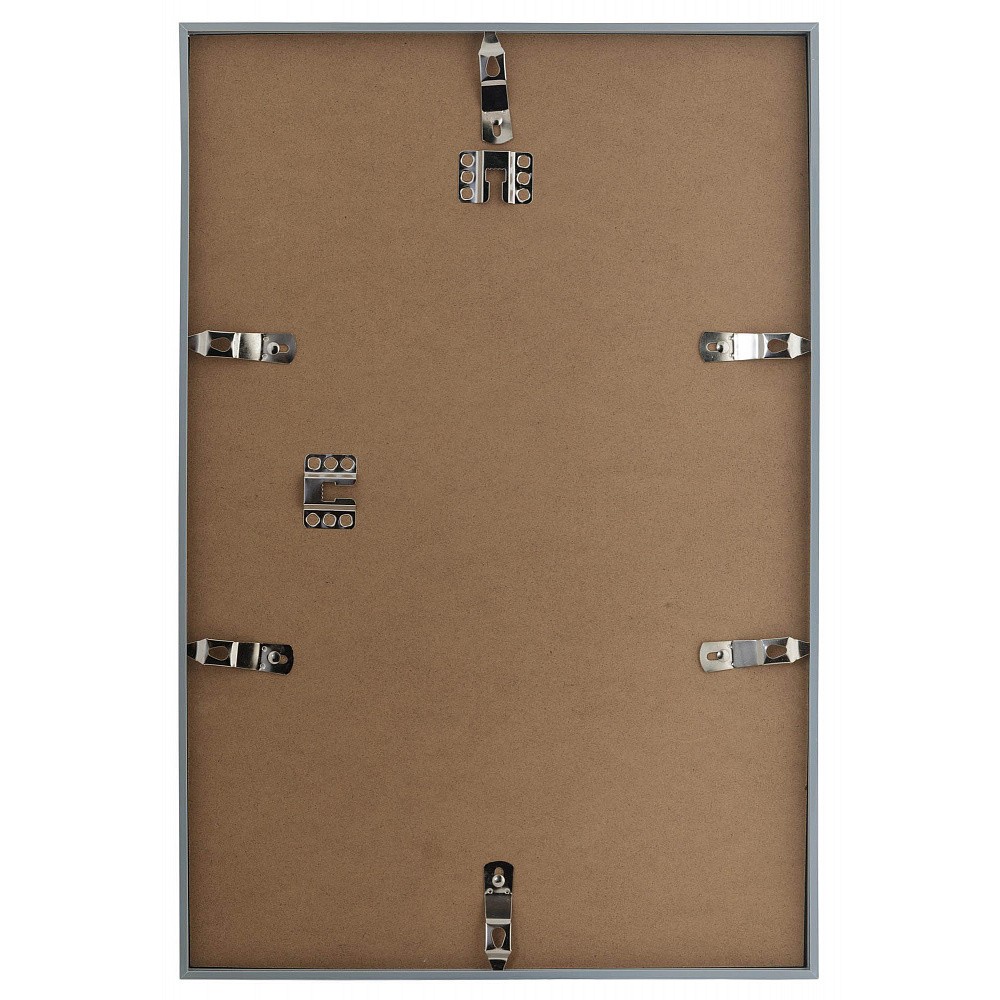 Фоторамка Innova Easy 30x40 с паспарту 20x28, пластик/стекло, серебристый (PK1908S)