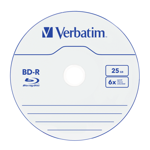 Оптический диск Verbatim BD-R SL 25GB 6X HardCoat, Spindle, 10 шт