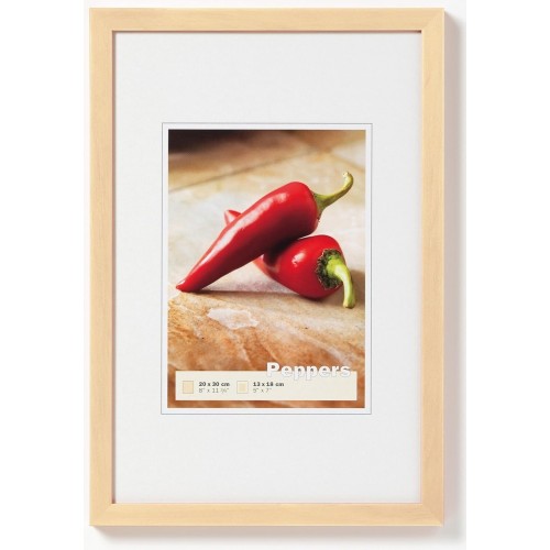 Фоторамка Walther Peppers 10x15, дерево/стекло, бежевый (BP 015 W)