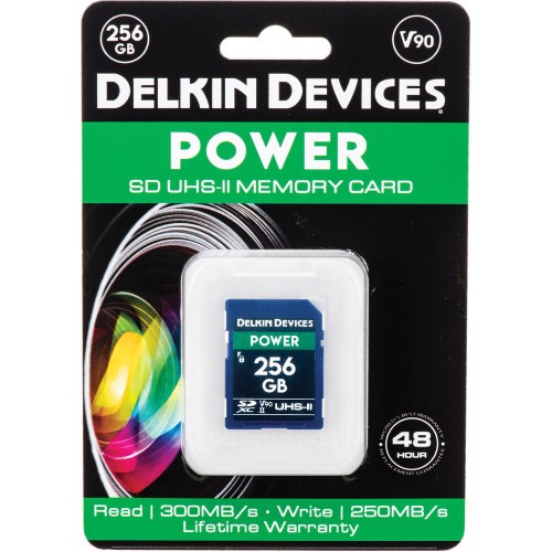 Карта памяти Delkin Devices Power 2000X SDXC 256GB UHS-II U3 V90, R/W 300/250 МБ/с