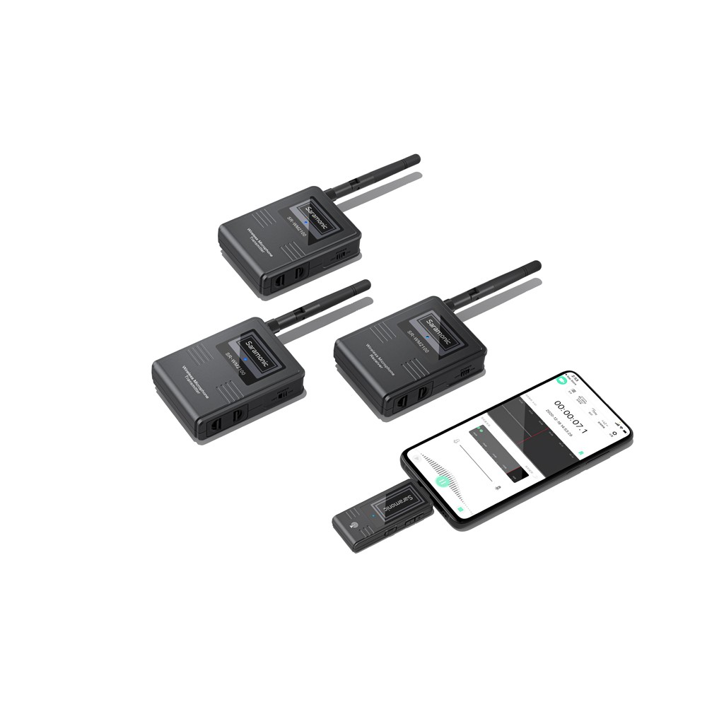 Радиосистема Saramonic SR-WM2100X 2 приемника + 2 передатчика, 2,4ГГц, разъем 3,5 мм, USB/Type-C