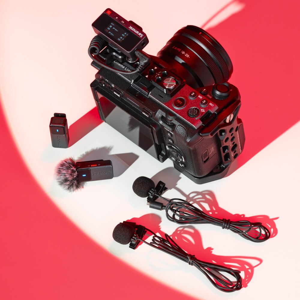 Радиосистема Saramonic Air-02 (TX+TX+RX) приёмник + 2 передатчика универсальная c петличками