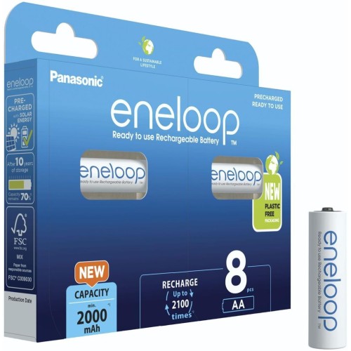 Аккумулятор Panasonic Eneloop BK-3MCDE/8HH 2000 mAh 8шт AA