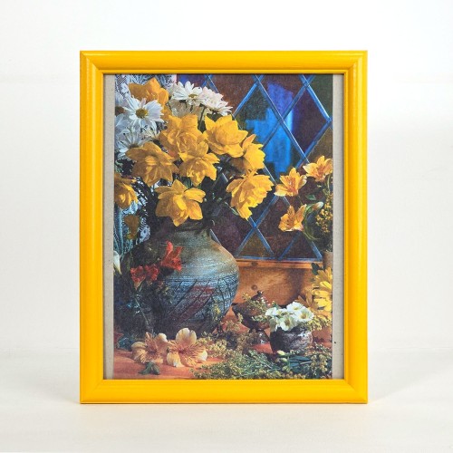 Фоторамка 24x30, дерево/стекло, жёлтый (801150Б)