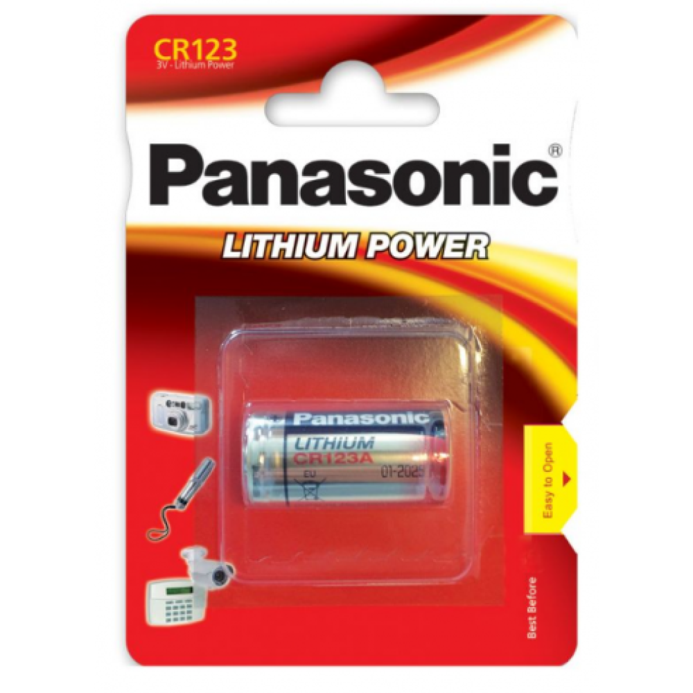 Батарейка Panasonic Lithium Power CR-123 литиевая 1 шт