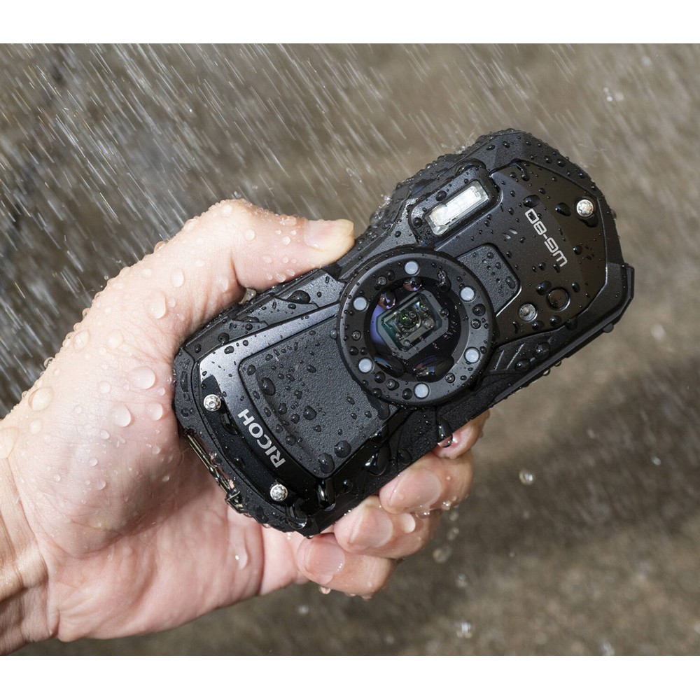 Фотоаппарат Ricoh WG-80 водонепроницаемый черный