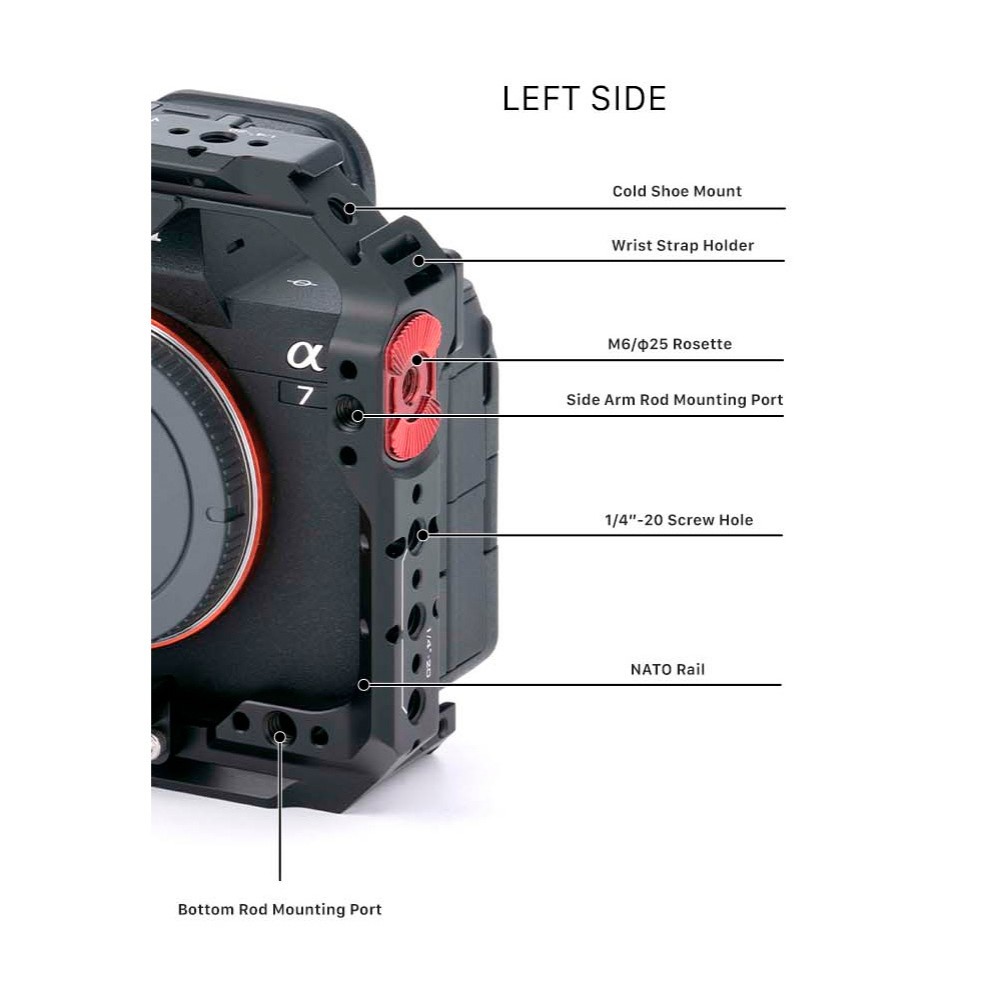 Клетка Tilta Pro Camera Cage Kit для Sony A7 IV черная (TA-T30-B-B)