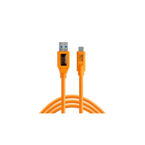Кабель Tether Tools TetherPro USB 3.0 to USB-C 4.6m Orange [CUC3215-ORG]