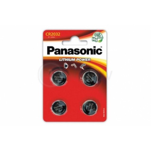 Батарейки Panasonic Lithium Power CR-2032 литиевые 4 шт