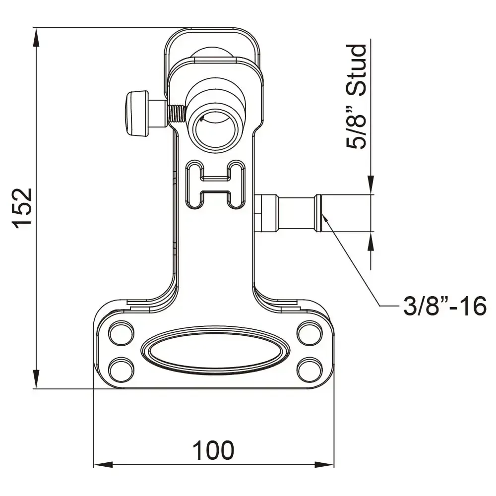 Зажим Kupo KCP-360B Alli Clamp черный