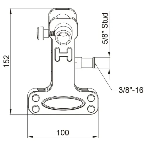 Зажим Kupo KCP-360B Alli Clamp черный
