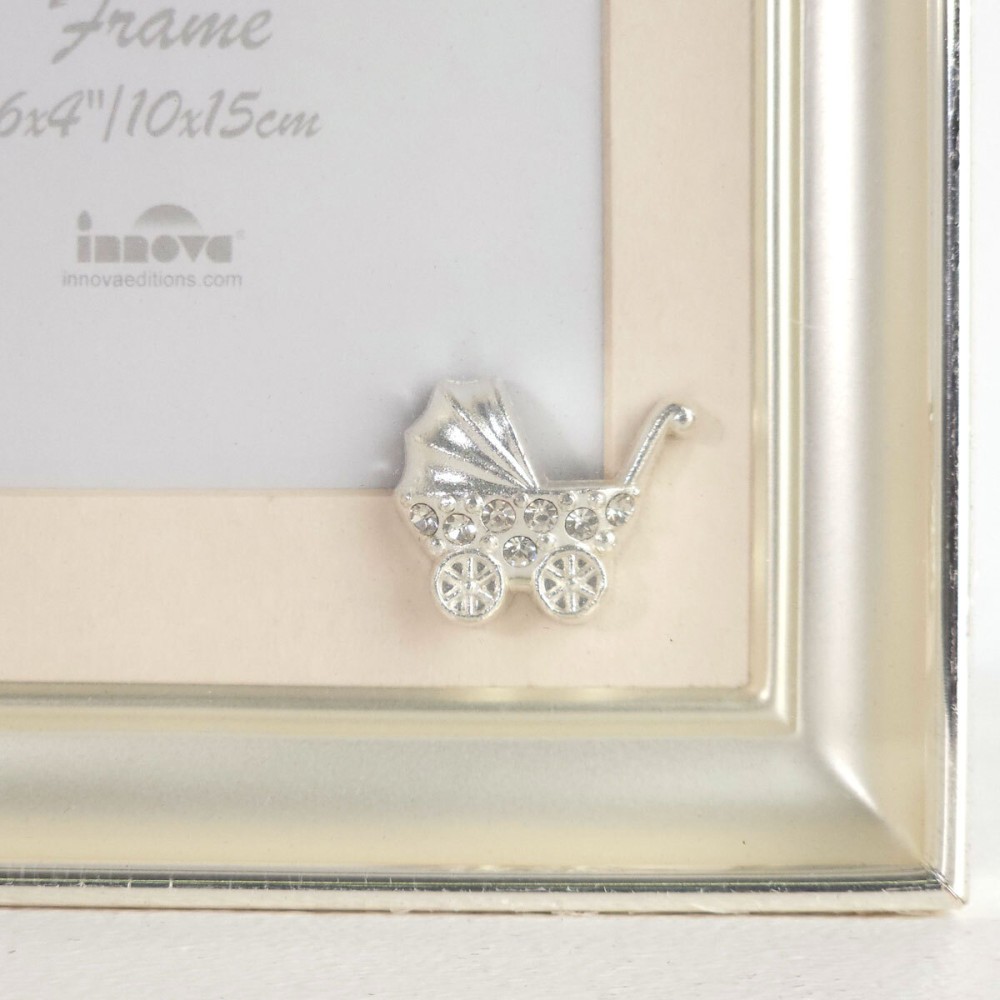 Фоторамка Innova Baby Treasures 10x15, металл/стекло, золотистый (PM7899)