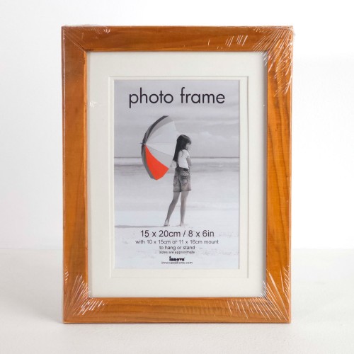 Фоторамка Innova Pinewood 15x20 с паспарту 10x15, дерево/стекло, сосна (PI02444)