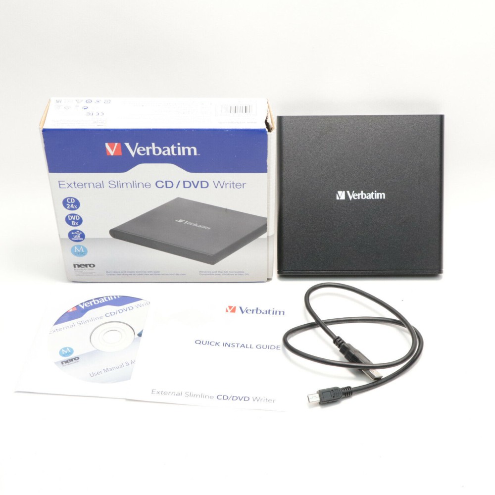 Привод внешний Verbatim Slimeline CD/DVD Writer USB 2.0