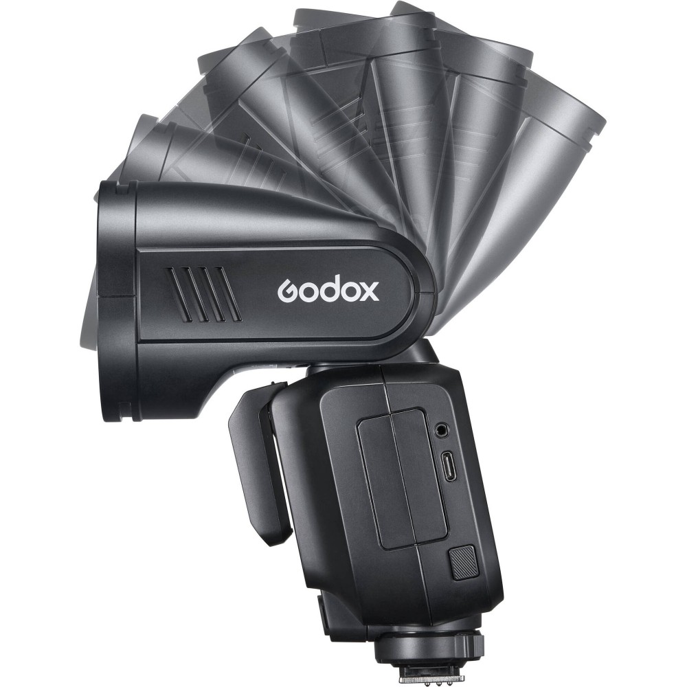 Вспышка накамерная Godox V100C TTL с круглой головкой для Canon