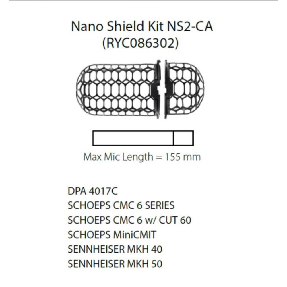 Комплект ветрозащиты Rycote Nano Shield Kit NS2-CA (RYC086302)