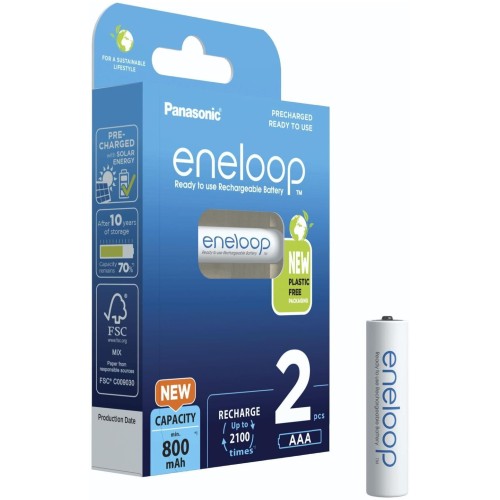 Аккумулятор Panasonic Eneloop BK-4MCDE/2BE 800 mAh 2шт AAA