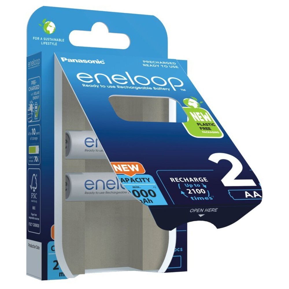 Аккумулятор Panasonic Eneloop BK-3MCDE/2BE 2000 mAh 2шт AA