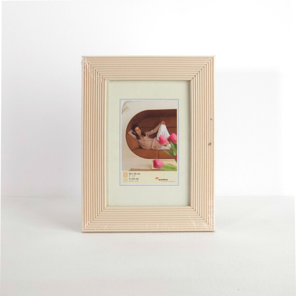 Фоторамка Walther Grado 10x15, дерево/стекло, бежевый (HI 015 С)