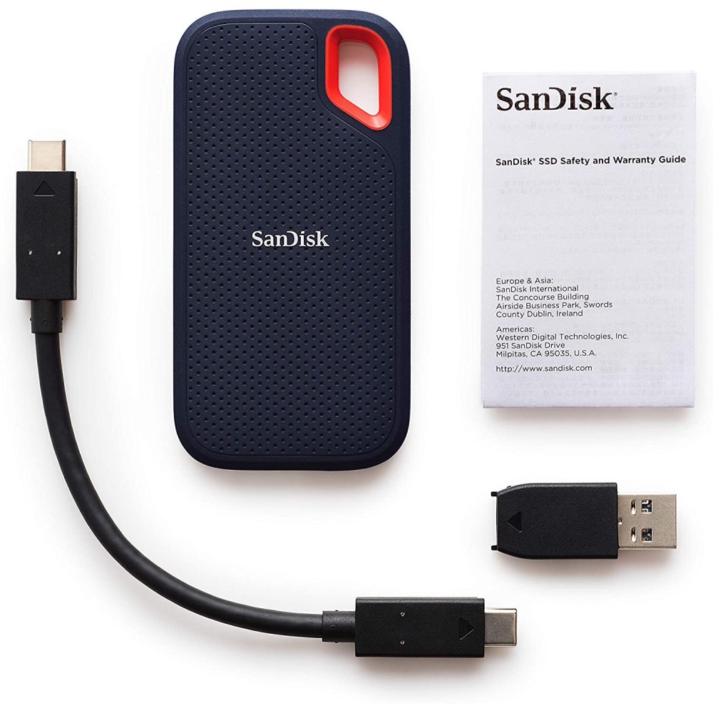Внешний накопитель SanDisk Extreme Portable SSD USB 3.1 Gen1 Type-C 1TB, R 550 МБ/с