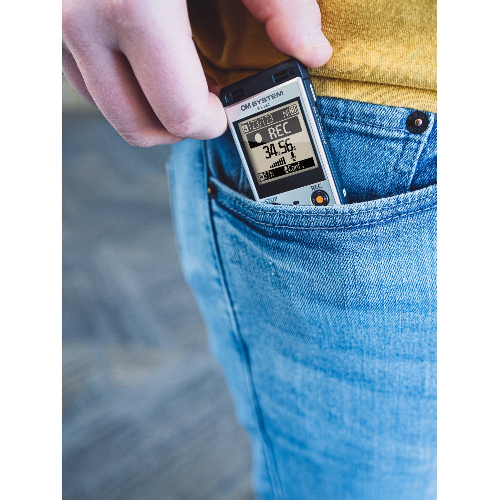 Диктофон OM System WS-882 + ME52 (4GB) стерео серебристый с микрофоном